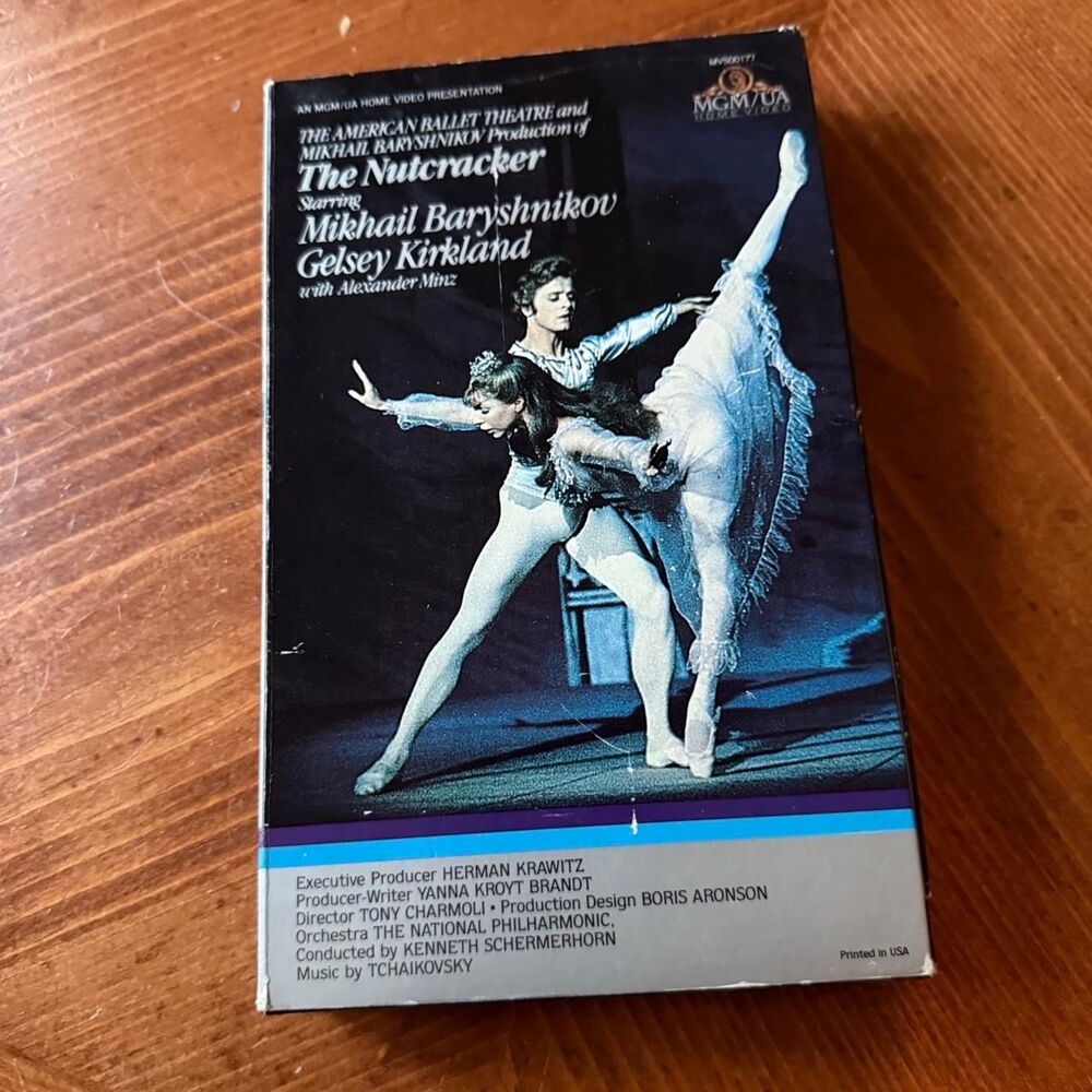 The Nutcracker Mikhail Baryshnikov Book Box Big Box VHS 1982